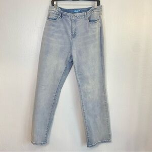 J. McLaughlin Light Blue Denim high waisted straight leg Pants size 14